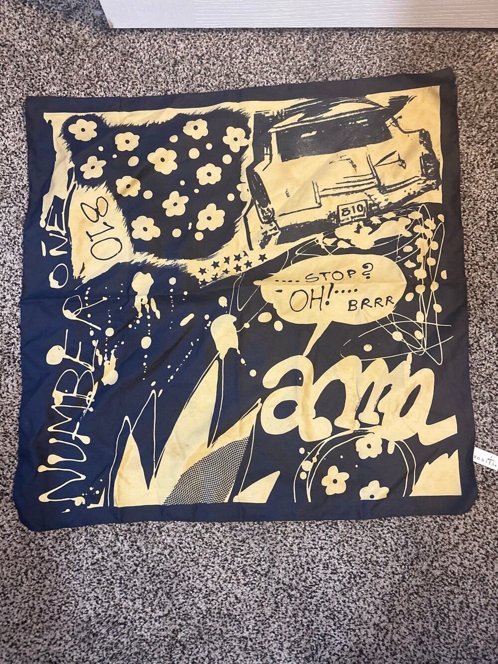 Black and gold scarf/handkerchief